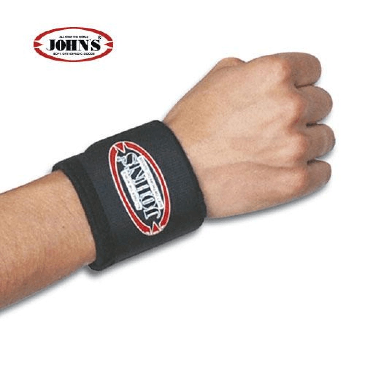 John\'s | Wrist Support Wrap Around 120109| Επικάρπιο Μαύρο | 1τμχ