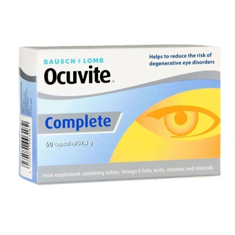 Ocuvite Complete | Συμπλήρωμα Διατροφής για την Καλή Υγεία των Οφθαλμών | 60caps