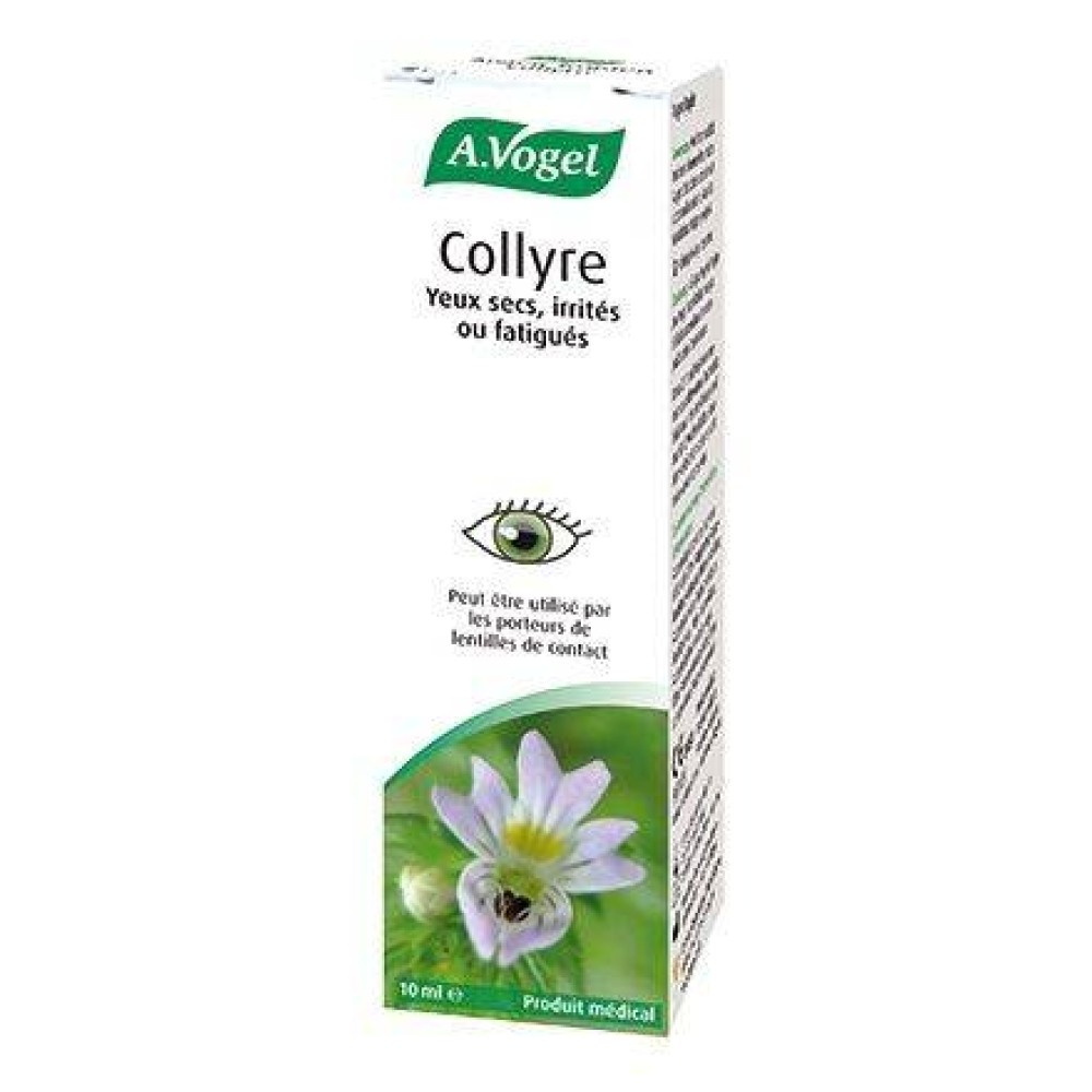 A. Vogel | Eye Drops Collyre | Κολλύριο με Ευφράσια & Υαλουρονικό Οξύ για Ξηρά/Ερεθισμένα Μάτια | 10ml