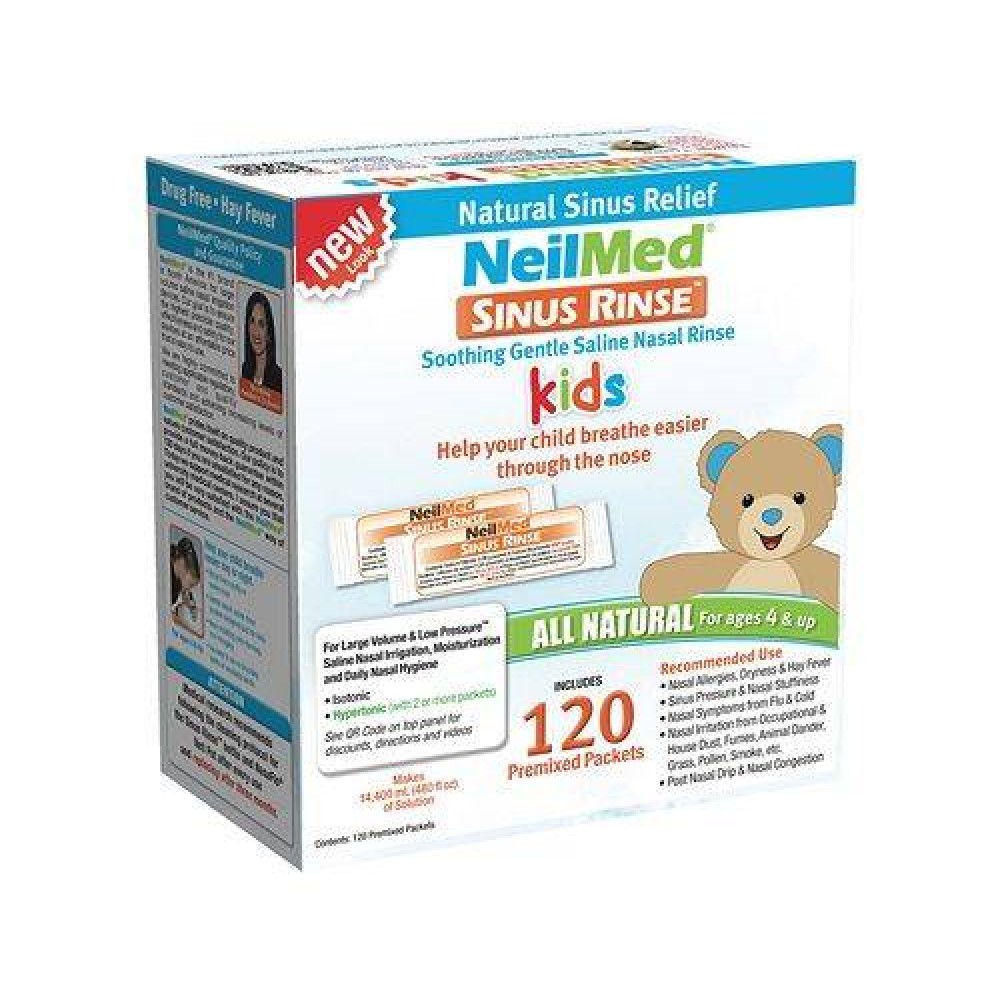 Neilmed | Sinus Rinse  Paediatric Sachets | Προαναμεμειγμένα Φακελάκια για Ρινικές Πλύσεις για Παιδιά | 120φακελάκια