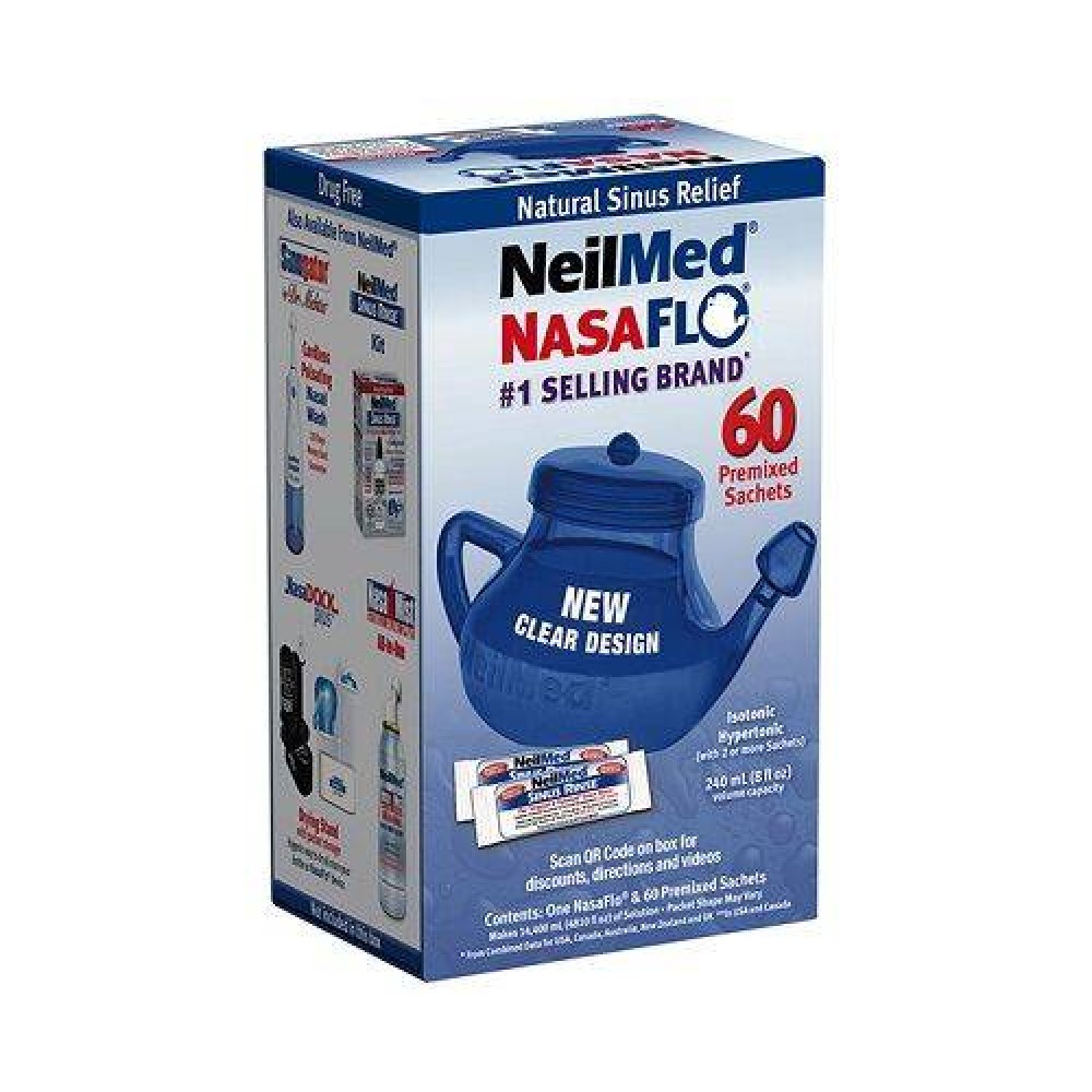 Neilmed | Nasaflo Netipot | Σύστημα Πλήρους Ρινικής Πλύσης