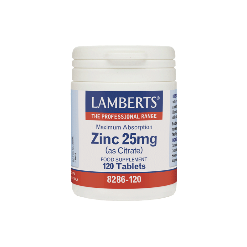 Lamberts | Συμπλήρωμα Διατροφής Zinc 25mg | 120tabs