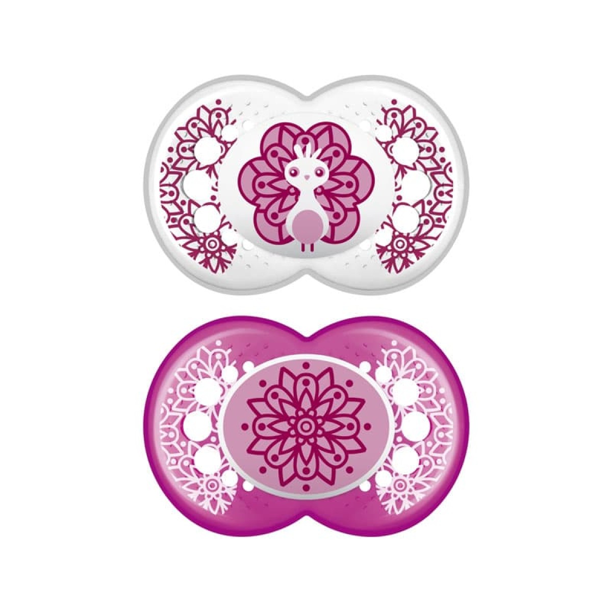 Mam | Clear | Πιπίλα Σιλικόνης 6-16 μηνών | Μώβ | 2 τεμ.