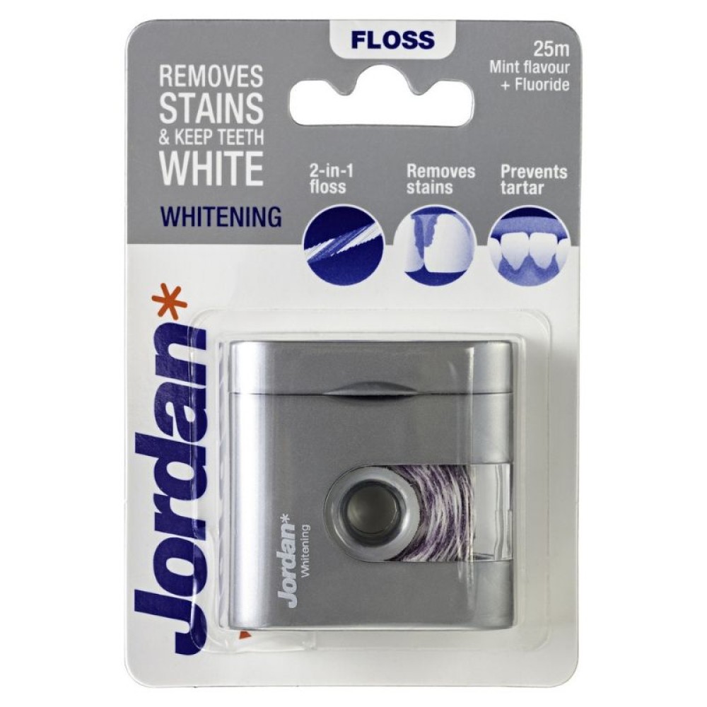 Jordan | Whitening Floss-Οδοντικό Νήμα με Γεύση Μέντα | 25m