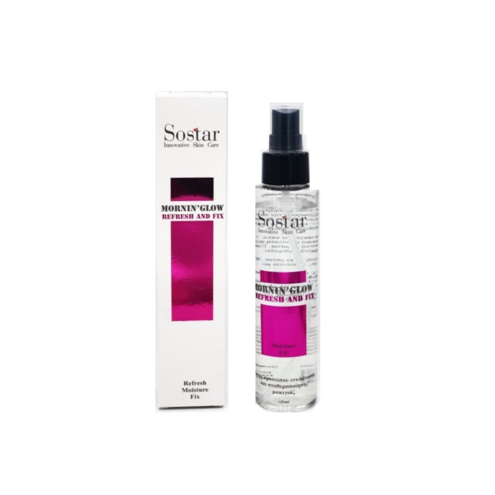 Sostar | Mornin’ Glow Refresh & Fix Spray Ενυδάτωσης & Σταθεροποίησης Μακιγιάζ | 125ml