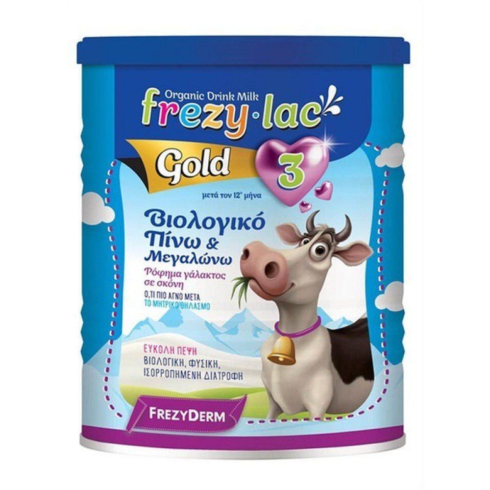 Frezylac | Gold 3 | Βιολογικό Αγελαδινό Γάλα Σε Σκόνη Από τον 12ο Μήνα (3ης Βρεφικής Ηλικίας) | 900g