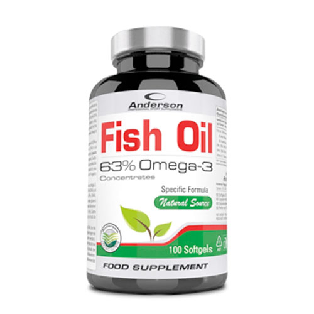 Anderson | Fish Oil 63%Omega-3 | 100caps