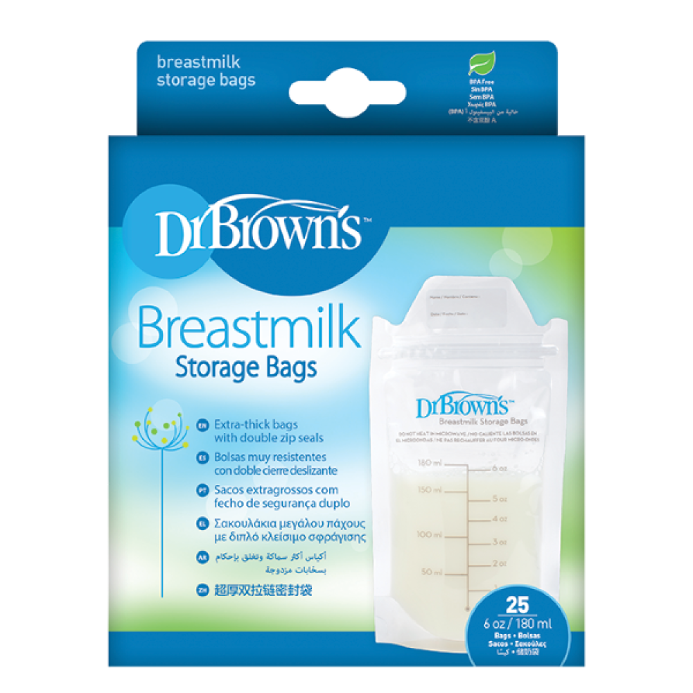 Dr. Brown's | Σακουλάκια Φύλαξης Μητρικού Γάλακτος | 25τεμ