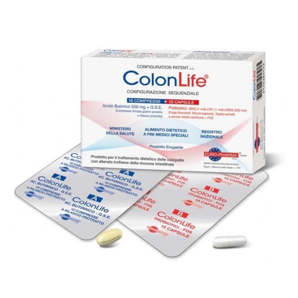 Bionat | ColonLife Προβιοτικά | Διπλό Πακέτο Προσφοράς 2x10tabs & 10caps
