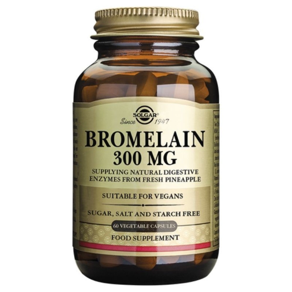 Solgar | Συμπλήρωμα Διατροφής Bromelain 300mg | 60veg.caps