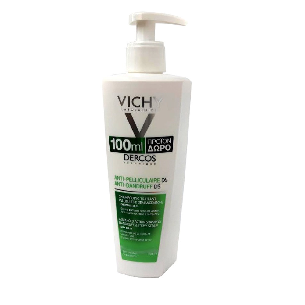 Vichy | Dercos Anti-Dandruff Αντιπυτιριδικό Σαμπουάν για Κανονικά -Λιπαρά Μαλλιά | 390ml+Δώρο 100ml