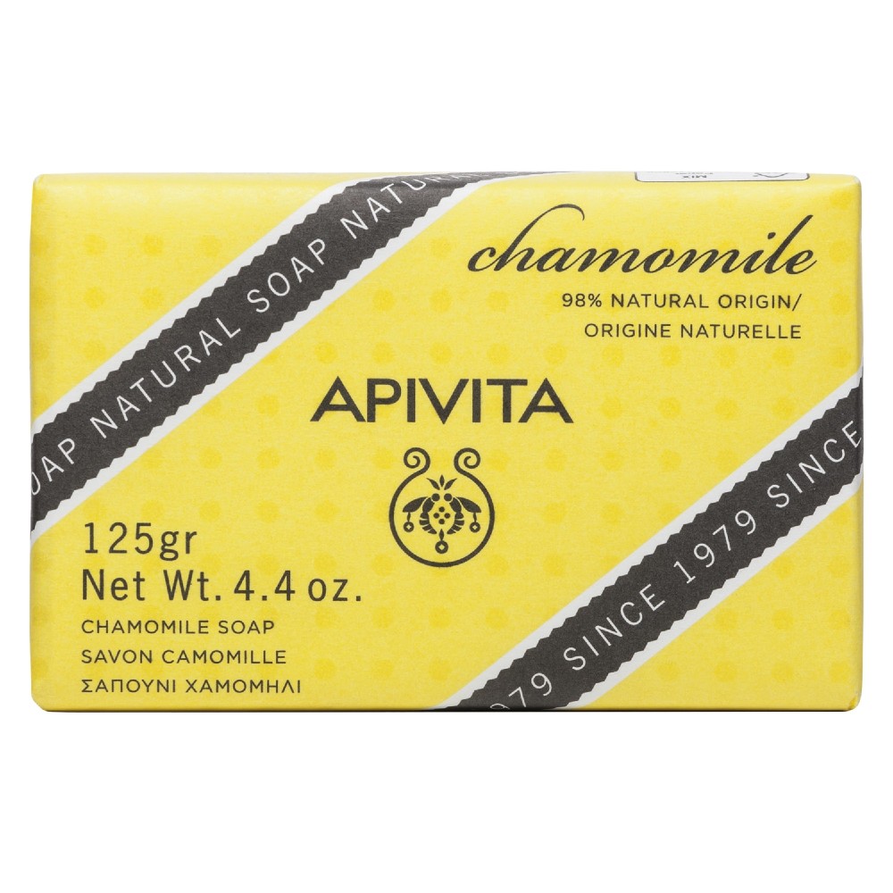 Apivita | Φυσικό Σαπούνι Χαμομήλι για Πρόσωπο & Σώμα | 125gr
