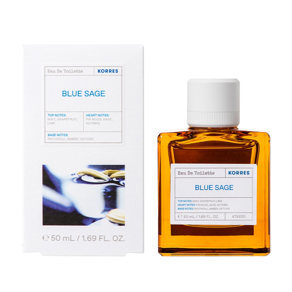 Korres | Blue Sage Eau de Toilette Ανδρικό Άρωμα | 50ml