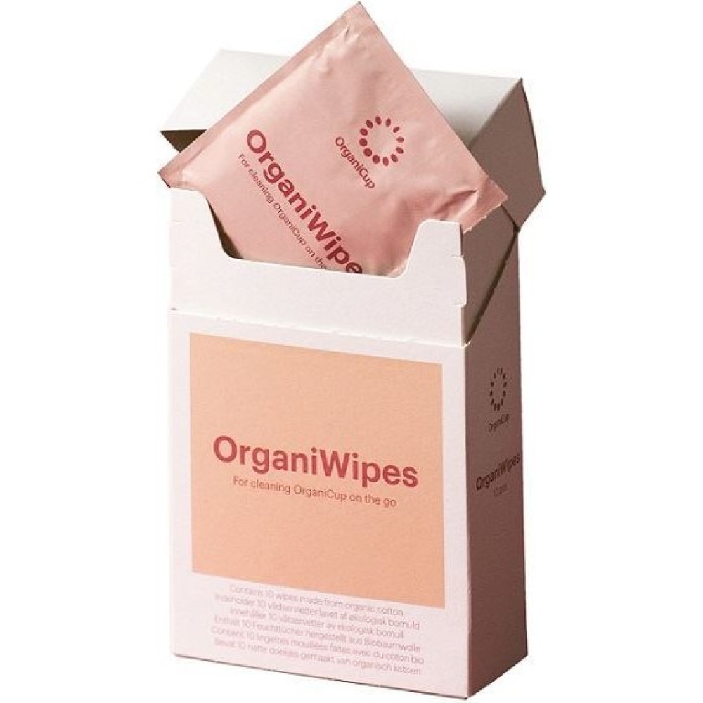 OrganiCup | OrganiWipes Μαντηλάκια Καθαρισμού για το OrganiCup | 10τμχ