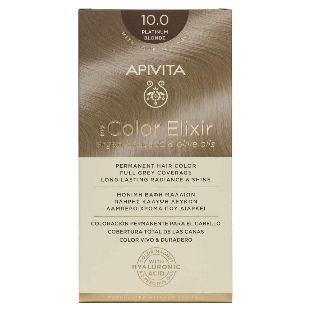Apivita | My Color Elixir Μόνιμη Βαφή Μαλλιών No 10.0 Κατάξανθο | 50ml