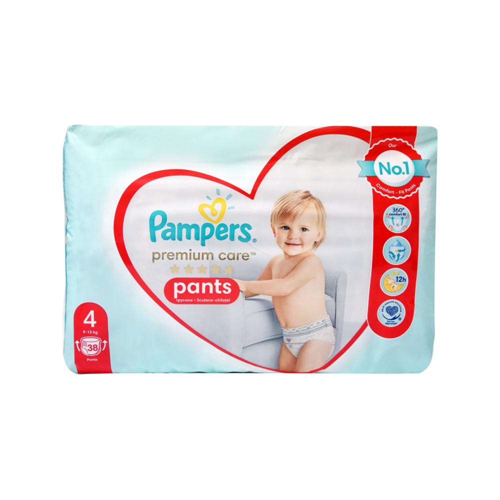 Pampers | Premium Care Pants No 4 (9-15Kg) | 38τμχ.