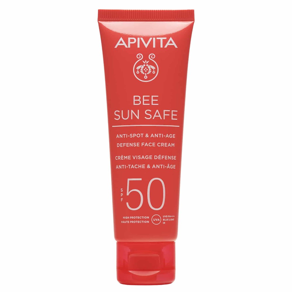 Apivita | Bee Sun Safe Αντηλιακή Κρέμα Προσώπου κατά των Πανάδων & των Ρυτίδων SPF50 | 50ml