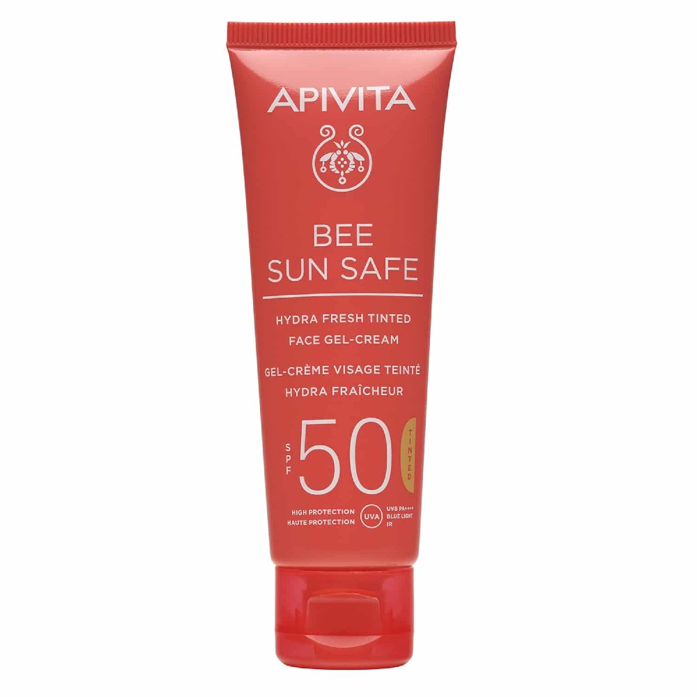 Apivita | Bee Sun Safe Hydra Fresh Αντηλιακή Κρέμα-Gel Προσώπου με Χρώμα SPF50 | 50ml