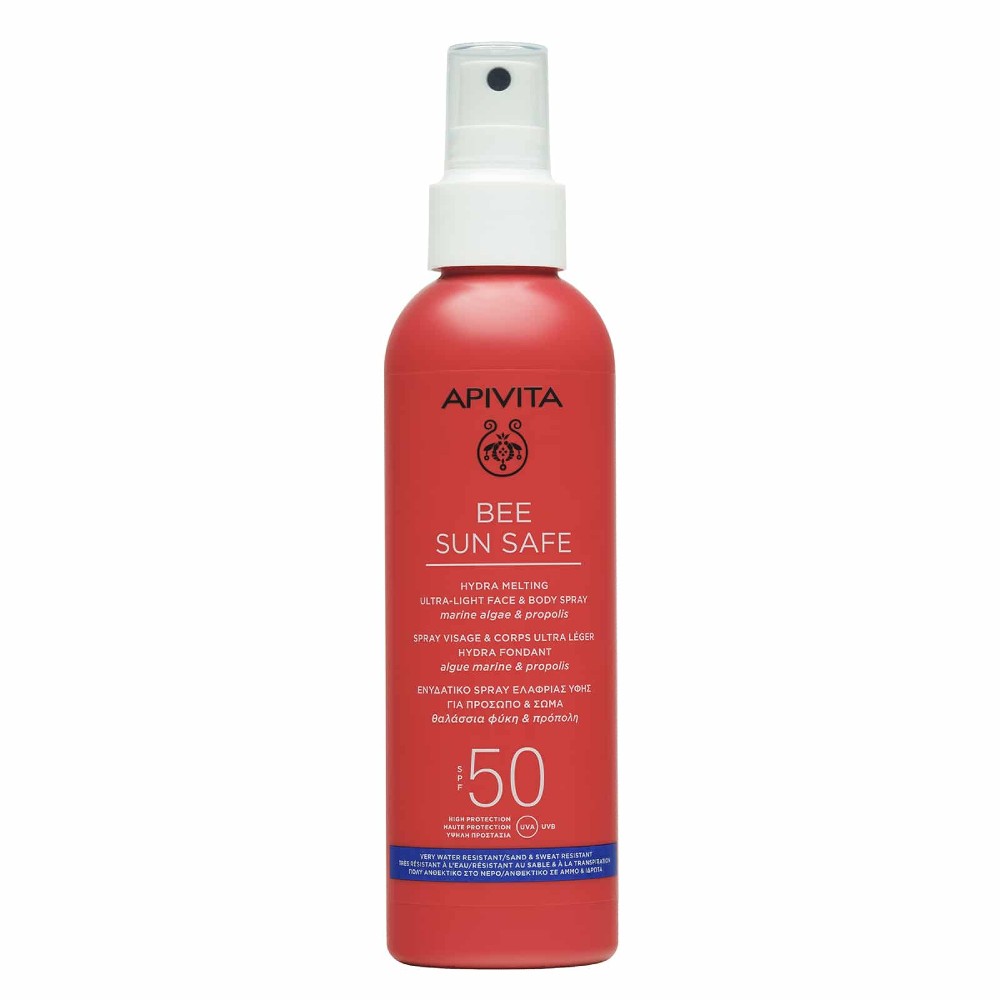 Apivita | Bee Sun Safe Hydra Melting Ενυδατικό Αντηλιακό Spray Ελαφριάς Υφής για Πρόσωπο & Σώμα SPF50 | 200ml