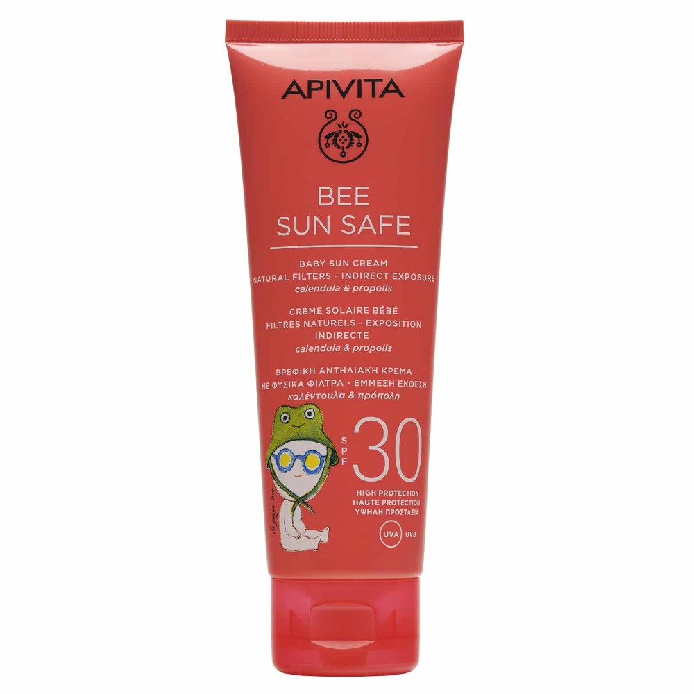 Apivita | Bee Sun Safe Baby Sun Cream Βρεφική Αντηλιακή Κρέμα με Φυσικά Φίλτρα SPF30 | 100ml