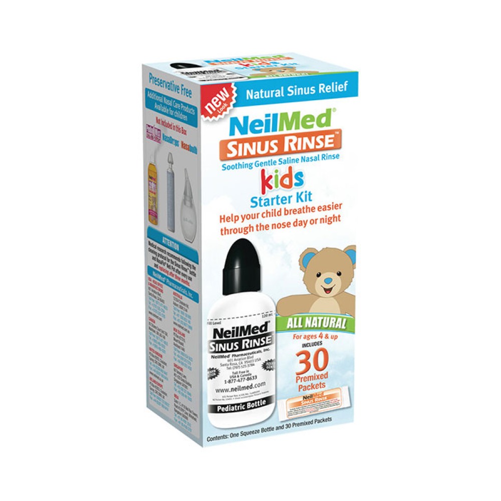 NeilMed | Sinus Rinse Kids Starter Kit | Σύστημα Ρινικών Πλύσεων για Παιδιά | 1 Φιάλη & 30 Φακελάκια