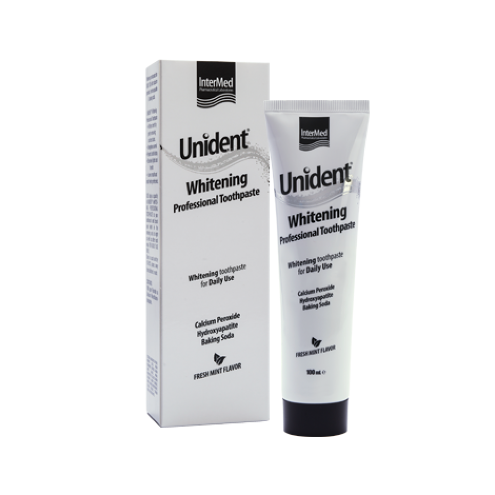 Intermed | Unident Whitening Toothpaste | Λευκαντική Οδοντόκρεμα | 100ml