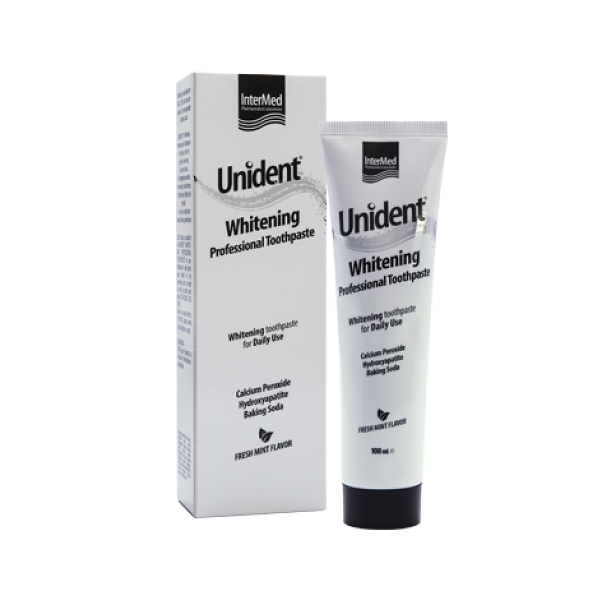 Intermed | Unident Whitening Toothpaste | Λευκαντική Οδοντόκρεμα | 100ml