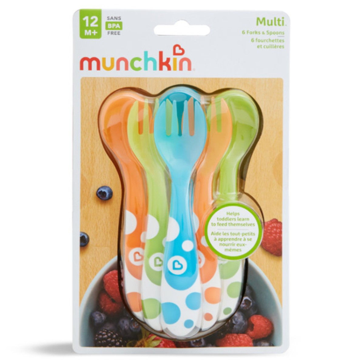 Munchkin | Multi Forks & Spoons 12+ | Σετ Πιρούνια & Κουτάλια από 12 μηνών  | 6τμχ