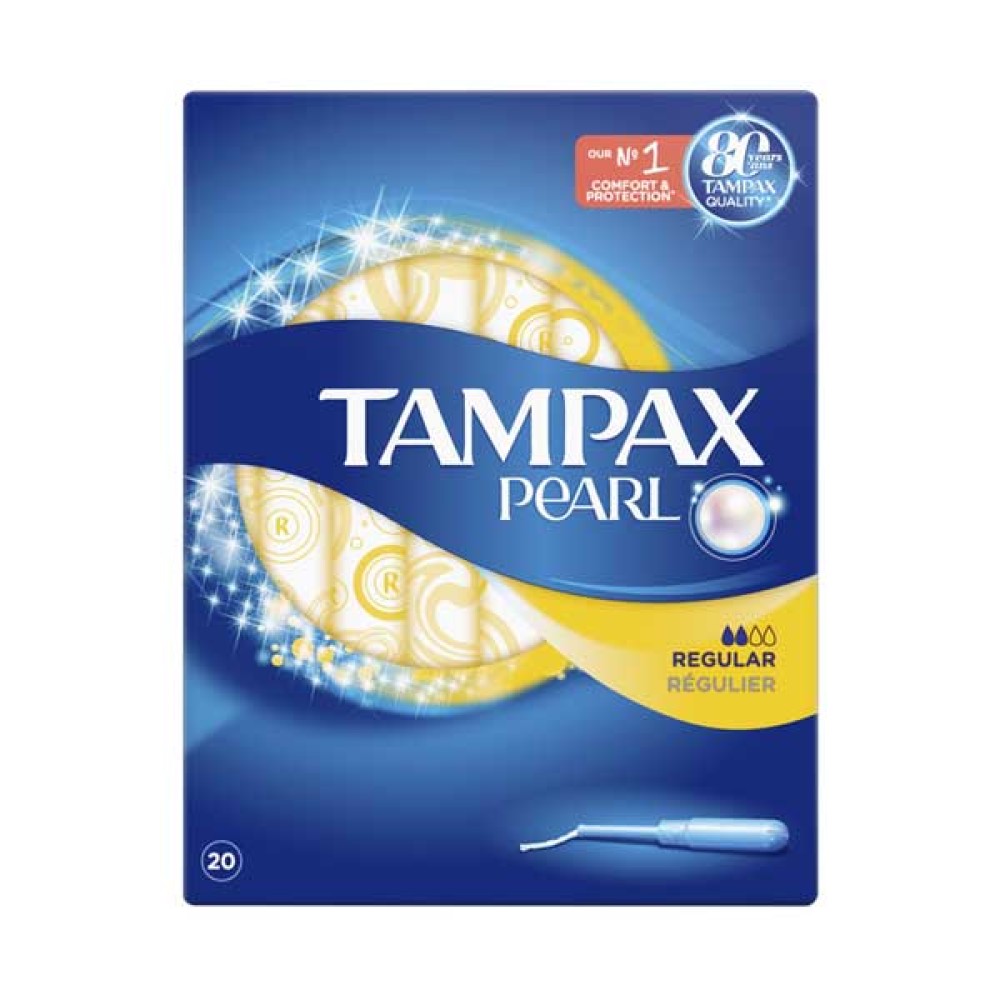 Tampax | Pearl Regular Ταμπόν με Απλικατέρ Υψηλής Απορροφητικότητας | 18 ταμπόν