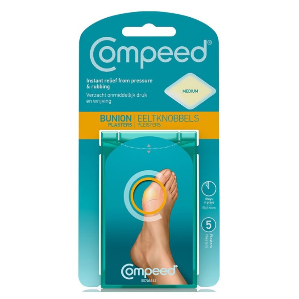 Compeed | Μεσαία Επιθέματα για Κότσια | 5τμχ