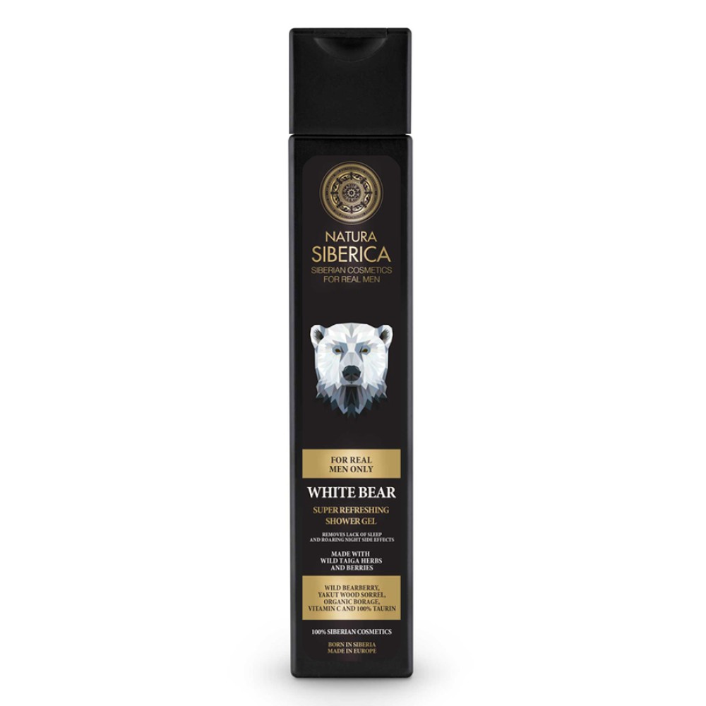 Natura Siberica | White Bear Shower Gel Αναζωογονητικό Ανδρικό Αφρόλουτρο | 250ml