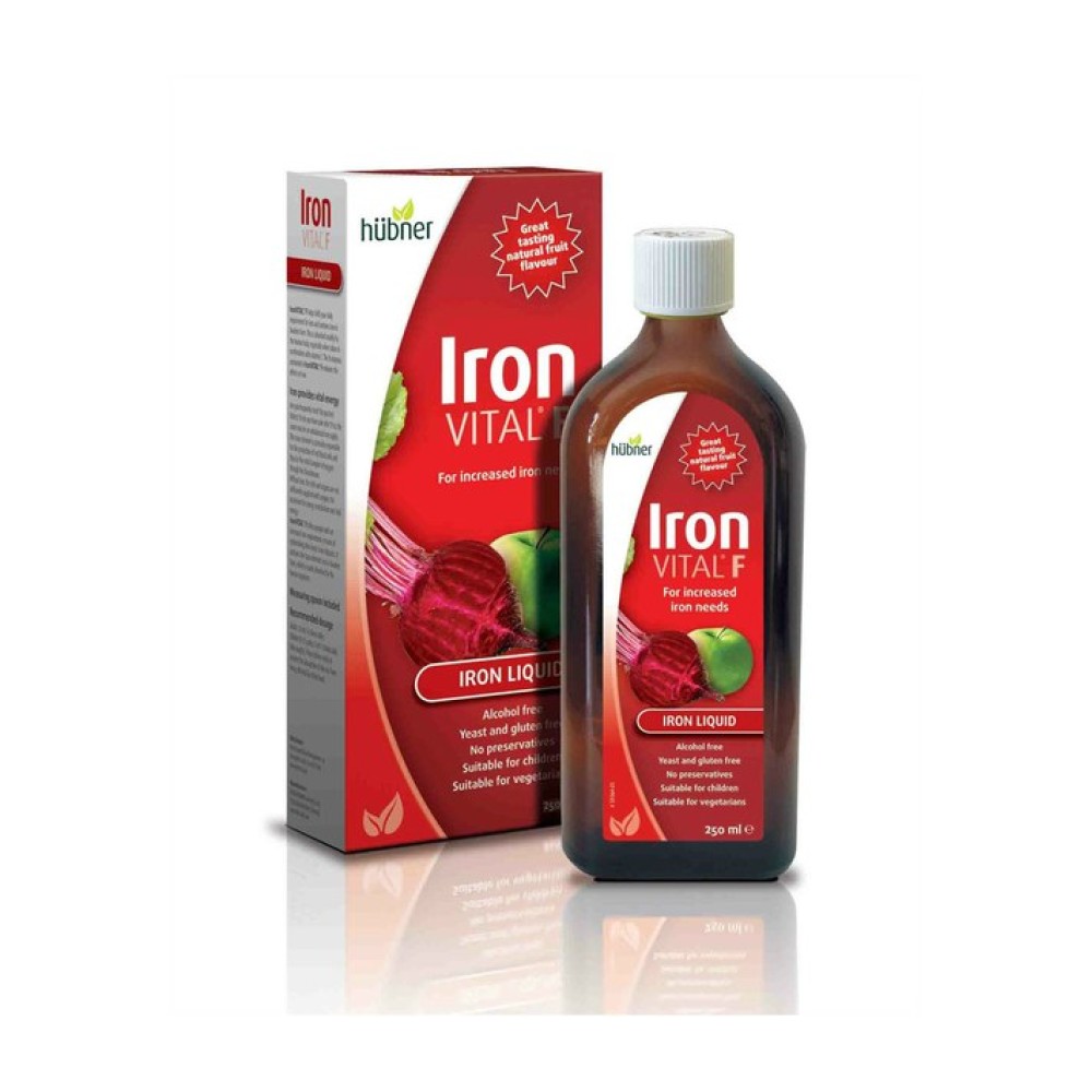 Hubner | Iron Vital Liquid Fruit Flavour Συμπλήρωμα Διατροφής Σιδήρου | 250ml