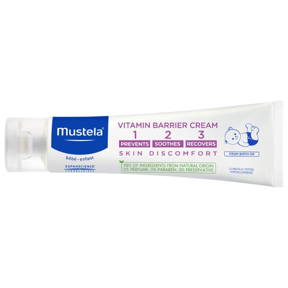 Mustela | Vitamin Barrier Cream Κρέμα Αλλαγής Πάνας | 100ml