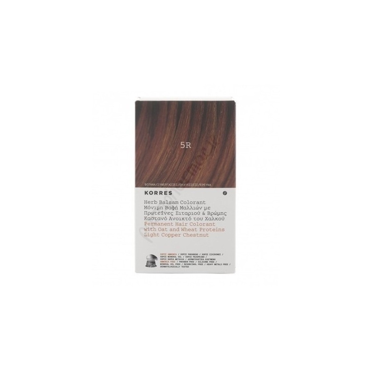 Korres | Herb Balsam Colorant | 5R Καστανό Ανοικτό Χαλκού | 135ml