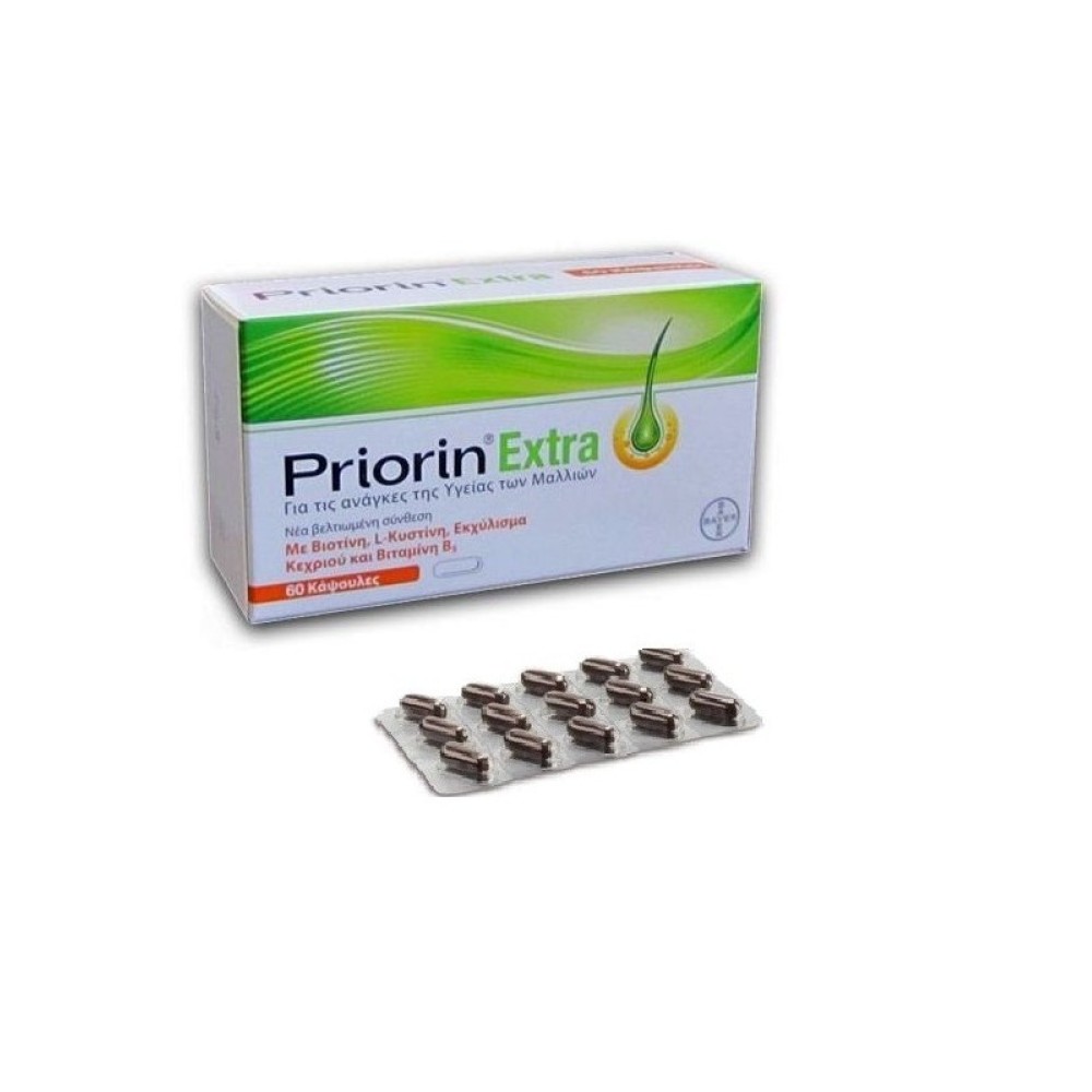 Priorin  Extra | Ολοκληρωμένο Συμπλήρωμα Διατροφής για Μαλλιά  | 60caps
