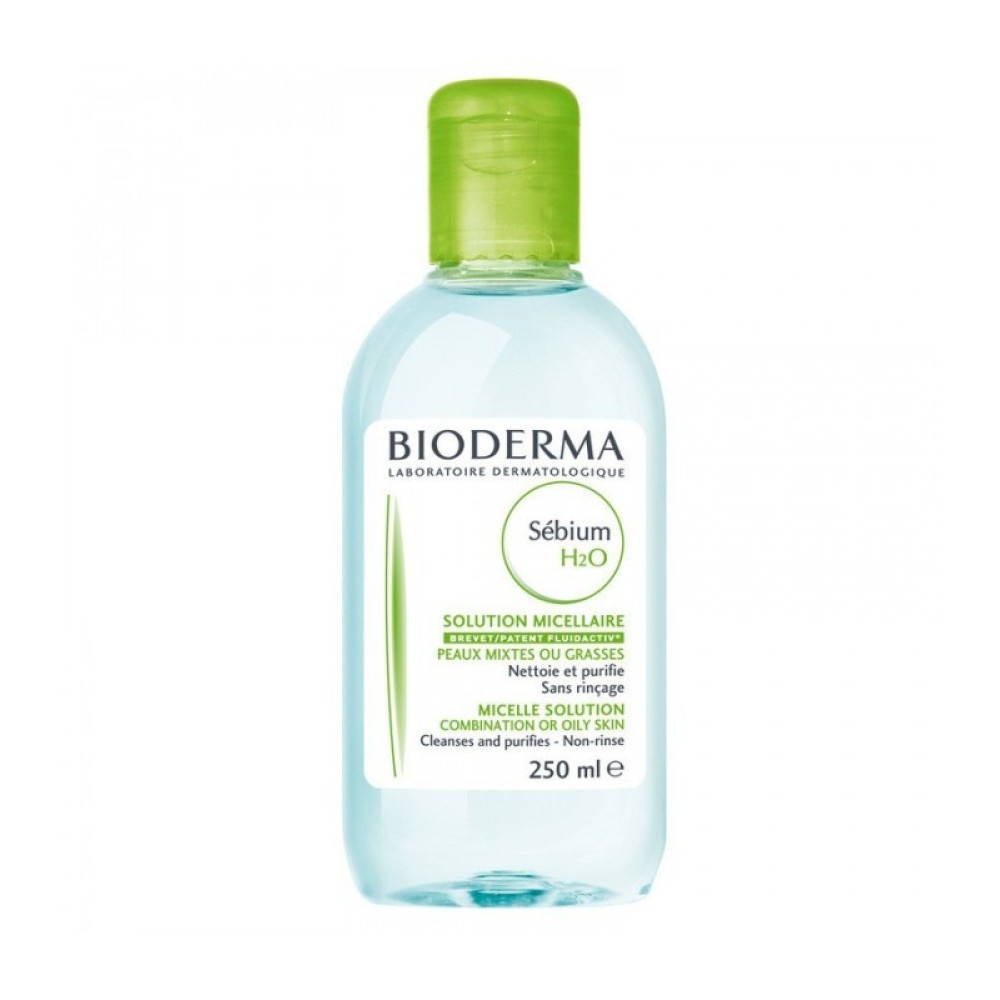 Bioderma | Sebium H20 | Ήπιο Διάλυμα Καθαρισμού για το Πρόσωπο και τα Μάτια | 250ml