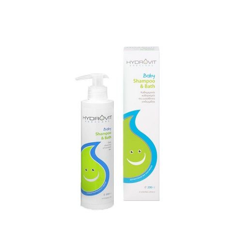 Hydrovit | Baby Shampoo & Bath | Ήπιο Παιδικό Σαμπουάν & Αφρόλουτρο | 200 ml