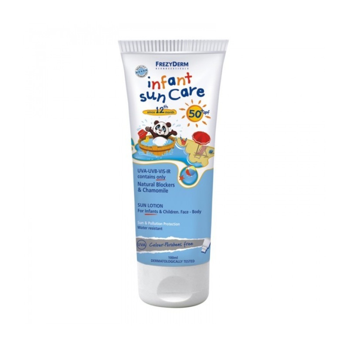 Frezyderm| Suncare Infant Lotion SPF50+| Αντηλιακό Γαλάκτωμα Προσώπου και Σώματος για Νήπια μόνο με Φυσικά Φίλτρα| 100ml