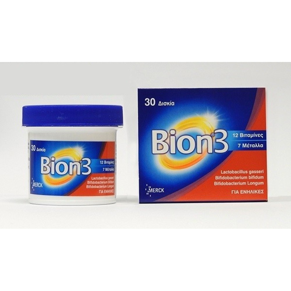 Cana | Bion 3 | Προηγμένο Συμπλήρωμα Διατροφής με 3 Τύπους Προβιοτικών |  30tabs