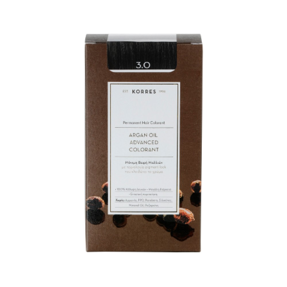 Korres | Argan Oil Advanced Colorant 3.0 |  Καστανό  Σκούρο Φυσικό