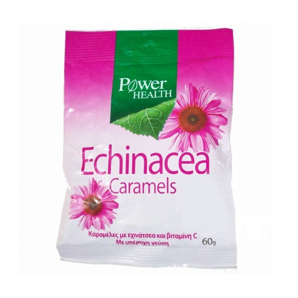 Power Health |  Echinacea Caramels | Καραμέλες με ΕχινάκIα και Βιταμίνη C | 60g