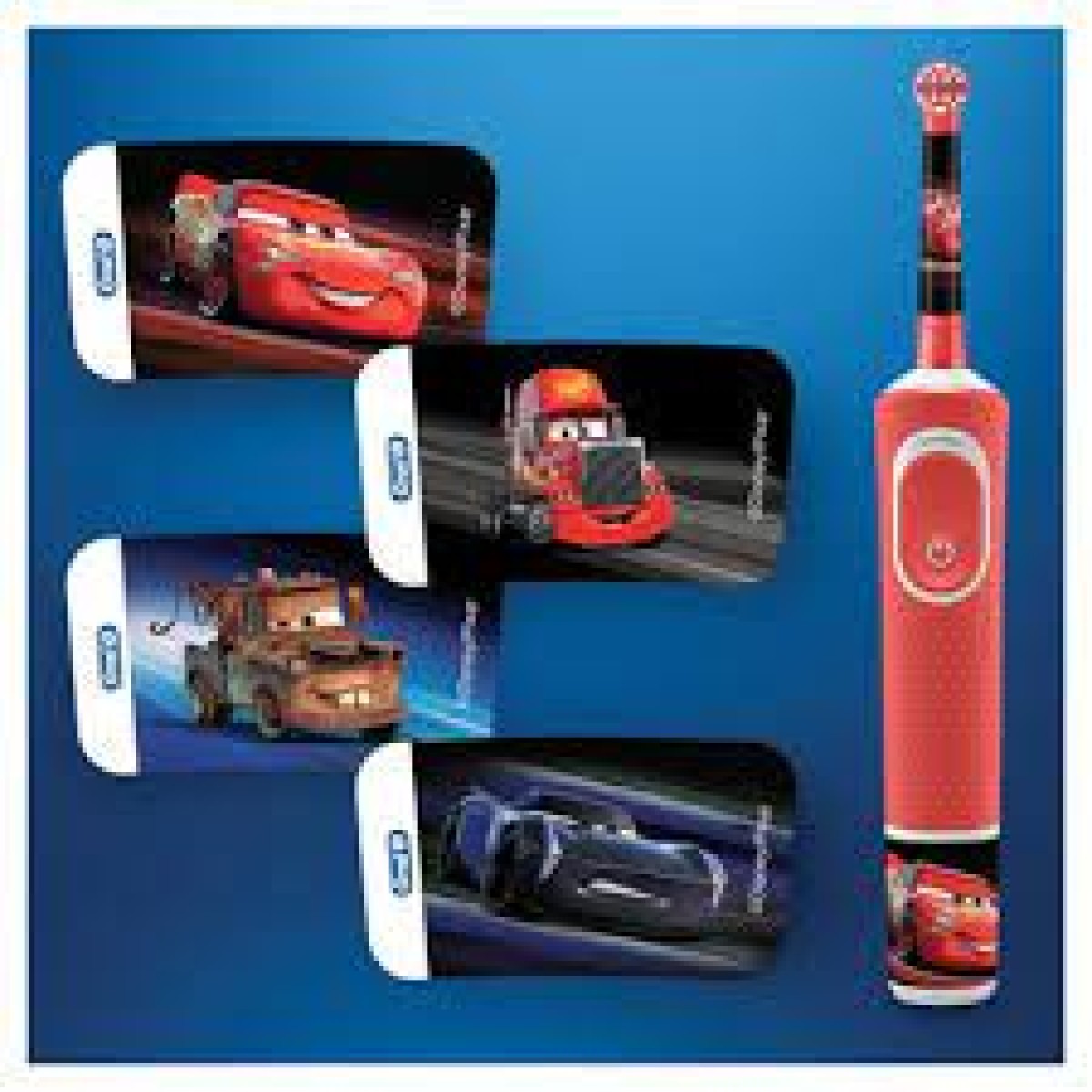 Oral-B | Stages Disney Cars Power Electric Toothbrush | Επαναφορτιζόμενη Ηλεκτρική Οδοντόβουρτσα για Παιδιά