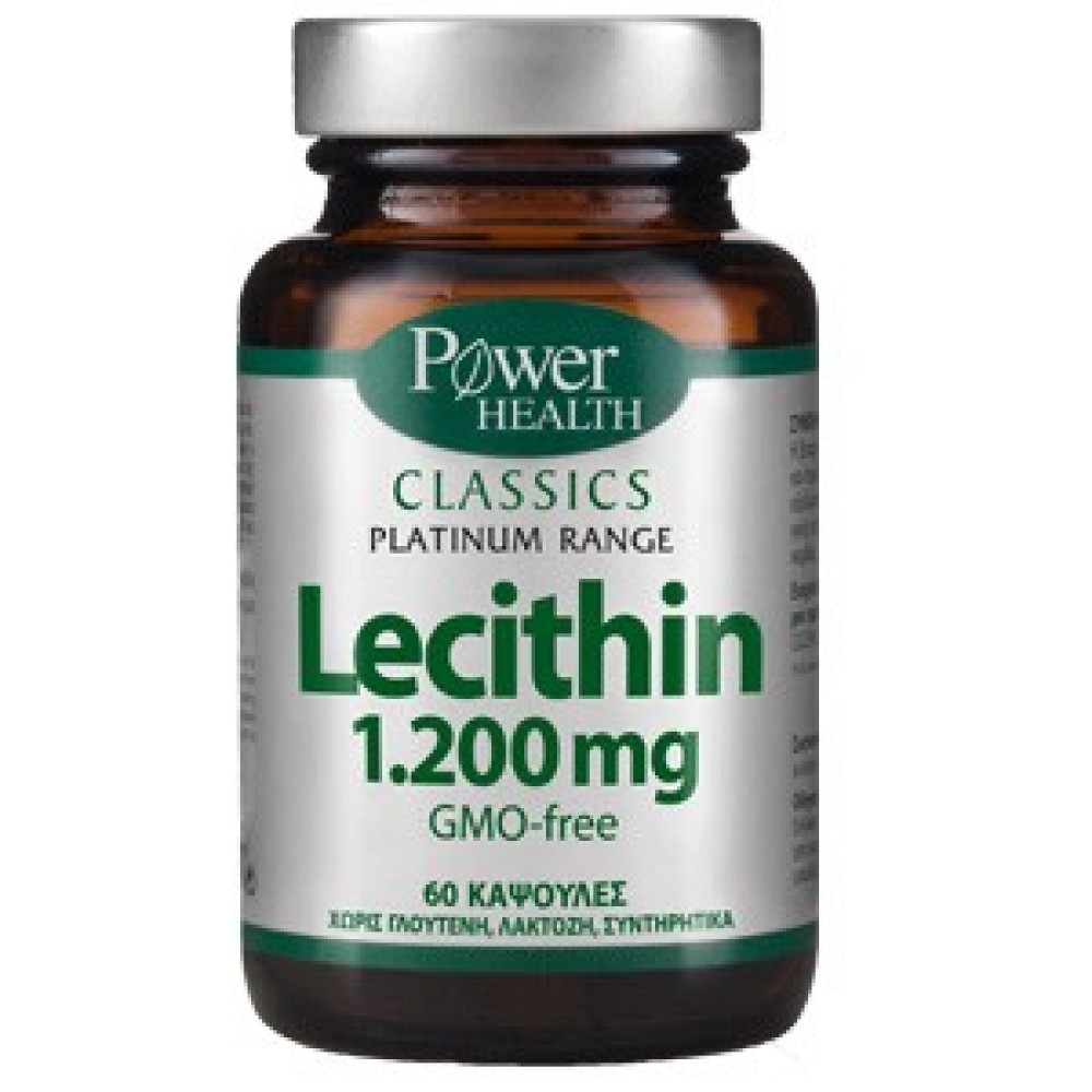 Power Health | Classics Platinum Lecithin 1.200mg | Συμπλήρωμα για την Αντιμετώπιση του Αυξημένου Σωματικoύ Βάρους | 60 caps