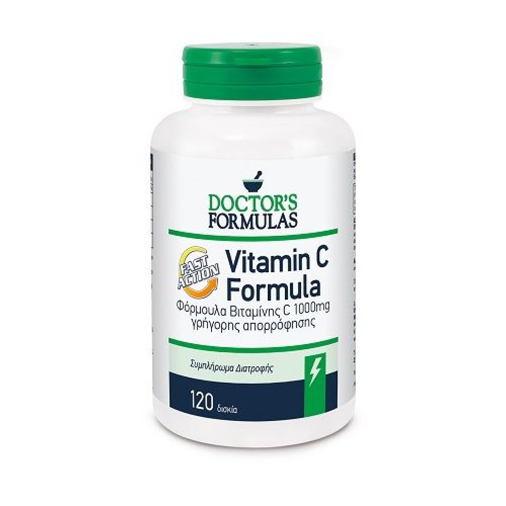 Doctor's Formulas |Fast Action Vitamin C 1000 | Φόρμουλα Βιταμίνης C 1000  | 120 Tabs