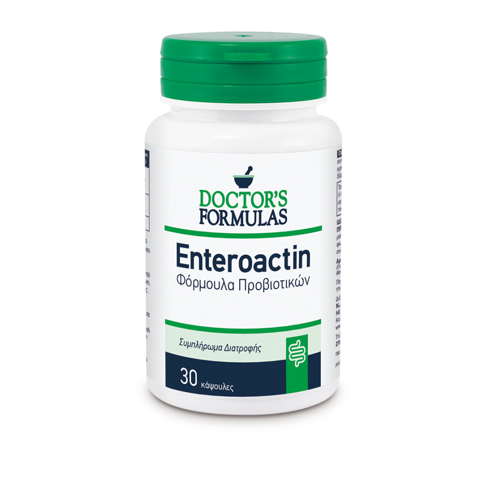 Doctor's Formulas |  Enteroactin 400mg  | Φόρμουλα Προβιοτικών | 30caps