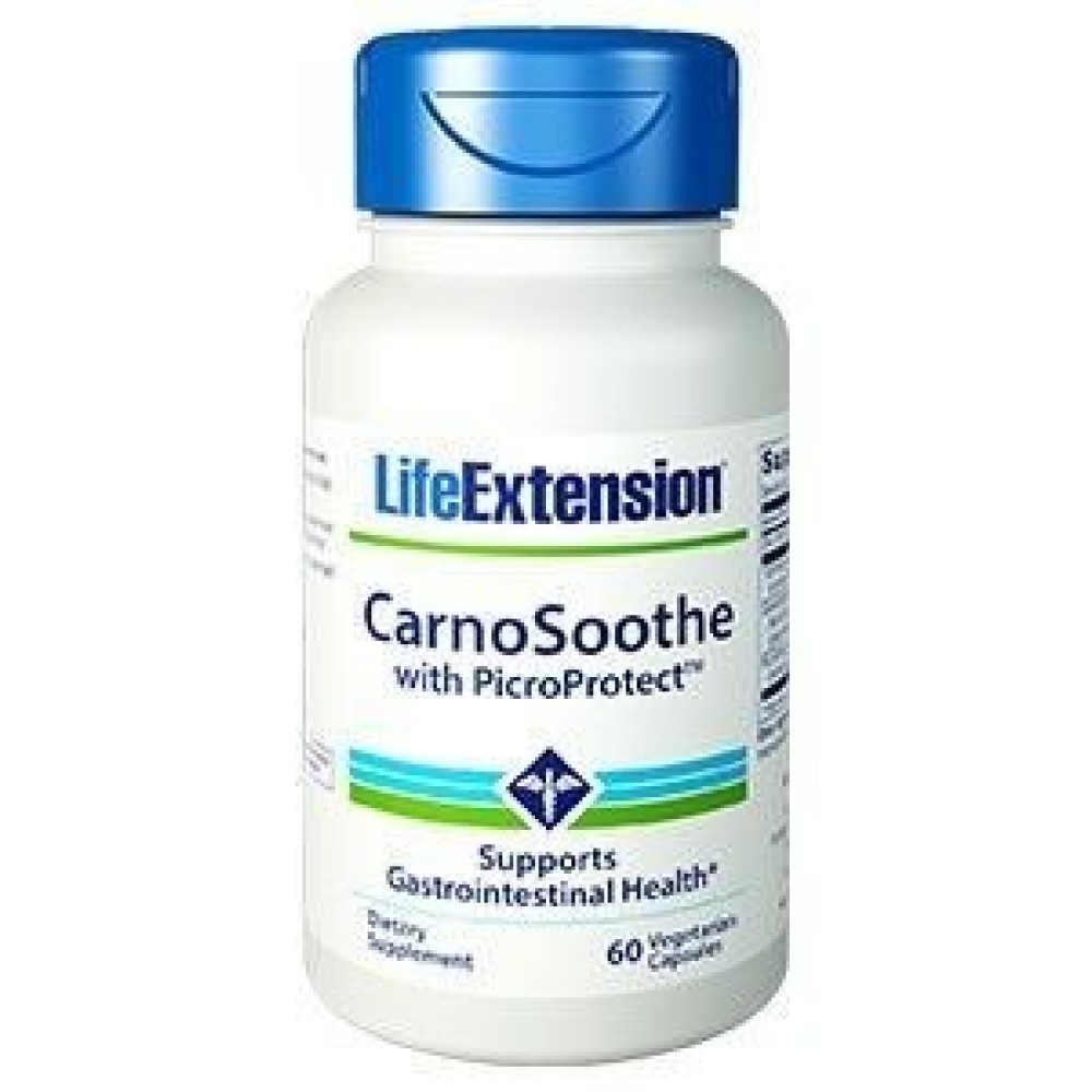 Life Extension |Carnosoothe With PicroProtect | Συμπλήρωμα Διατροφής για το Το Πεπτικό Σύστημα |60 caps