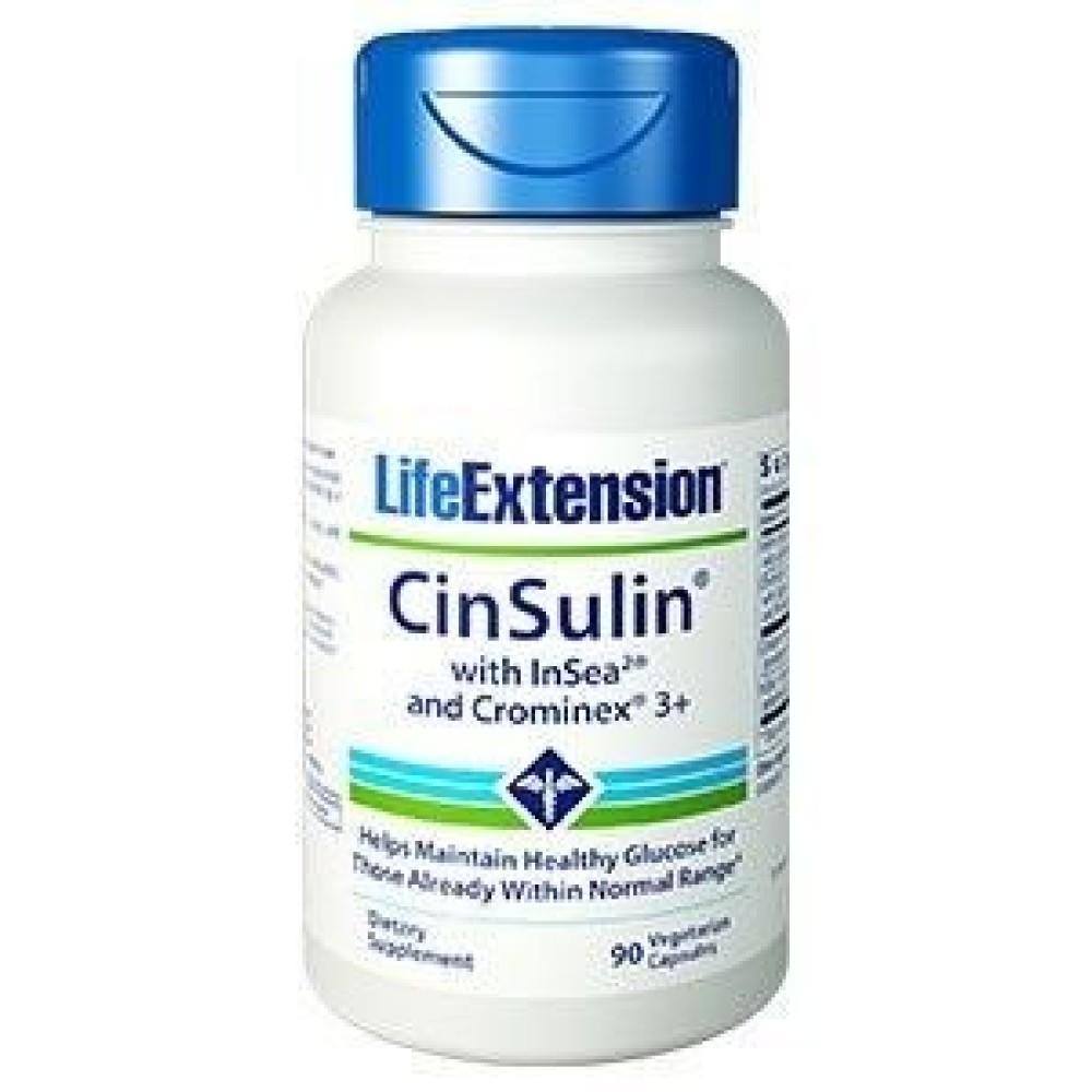 Life Extension | Cinsulin with Glucose Management | Συμπλήρωμα Διατροφής για το Διαβήτη |90caps