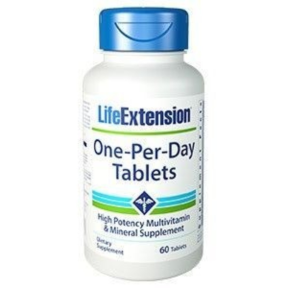 Life Extension | One Per Day | Ισχυρή Πολυβιταμίνη για Ενέργεια | 60caps