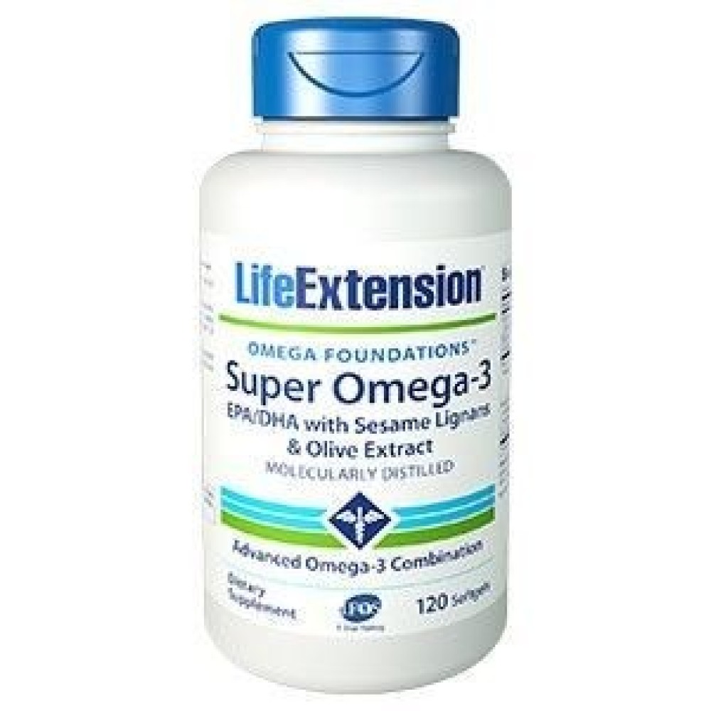 Life Extension | Super Omega-3 EPA/DHA with Sesame Lignans | Συμπλήρωμα διατροφής με ευεργετικά ιχθυέλαια |120caps