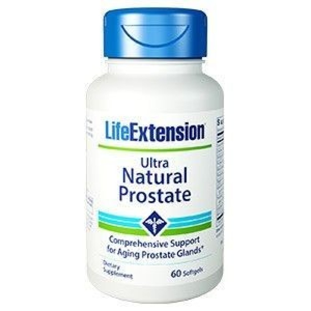 Life Extension | Ultra Natural Prostate Formula | Φόρμουλα για την καλή υγεία του Προστάτη | 60softgels